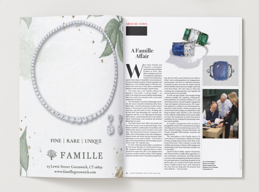 A Famille Affair: Famille in Avenue Magazine’s 2026 Real Estate Issue