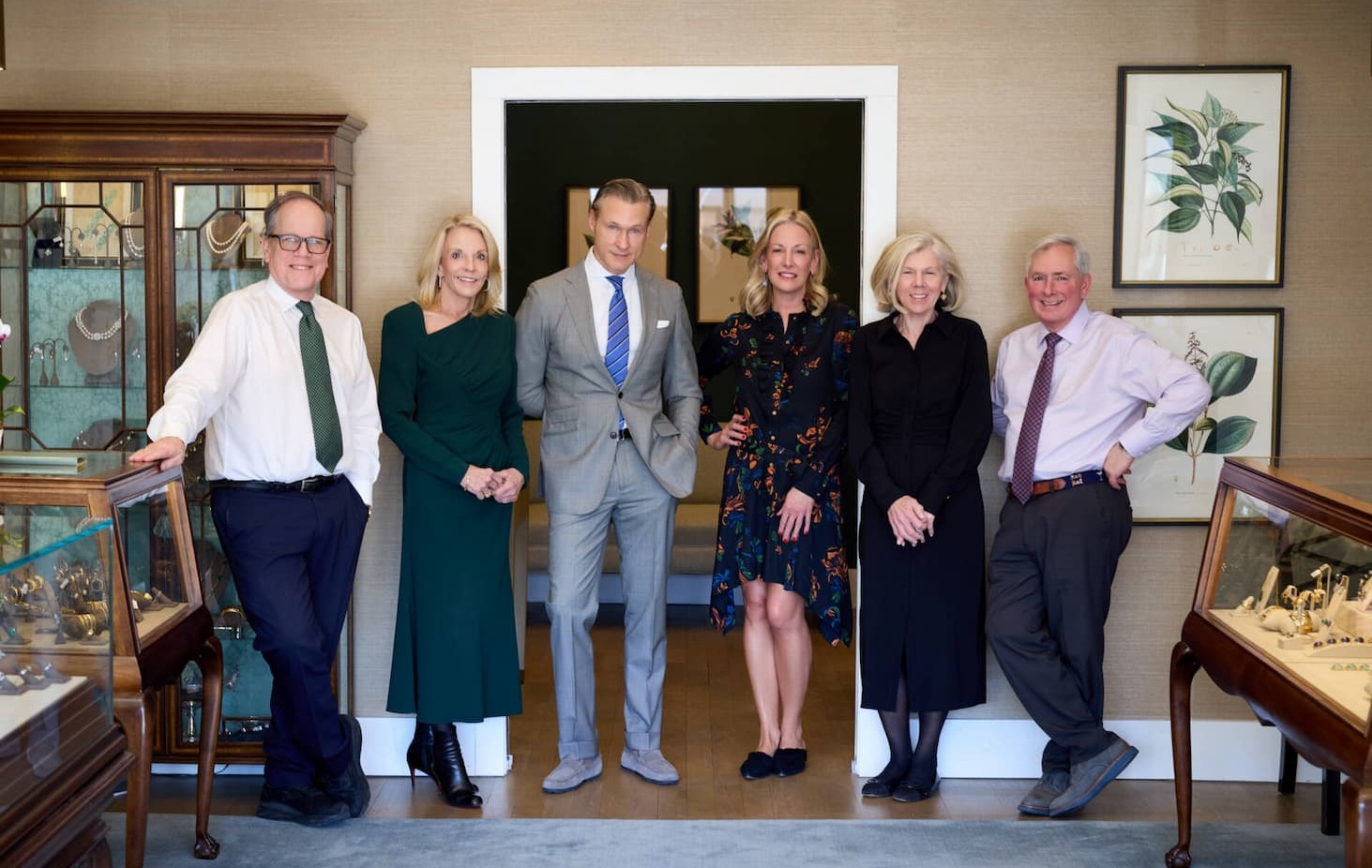 The Famille Greenwich team in the boutique